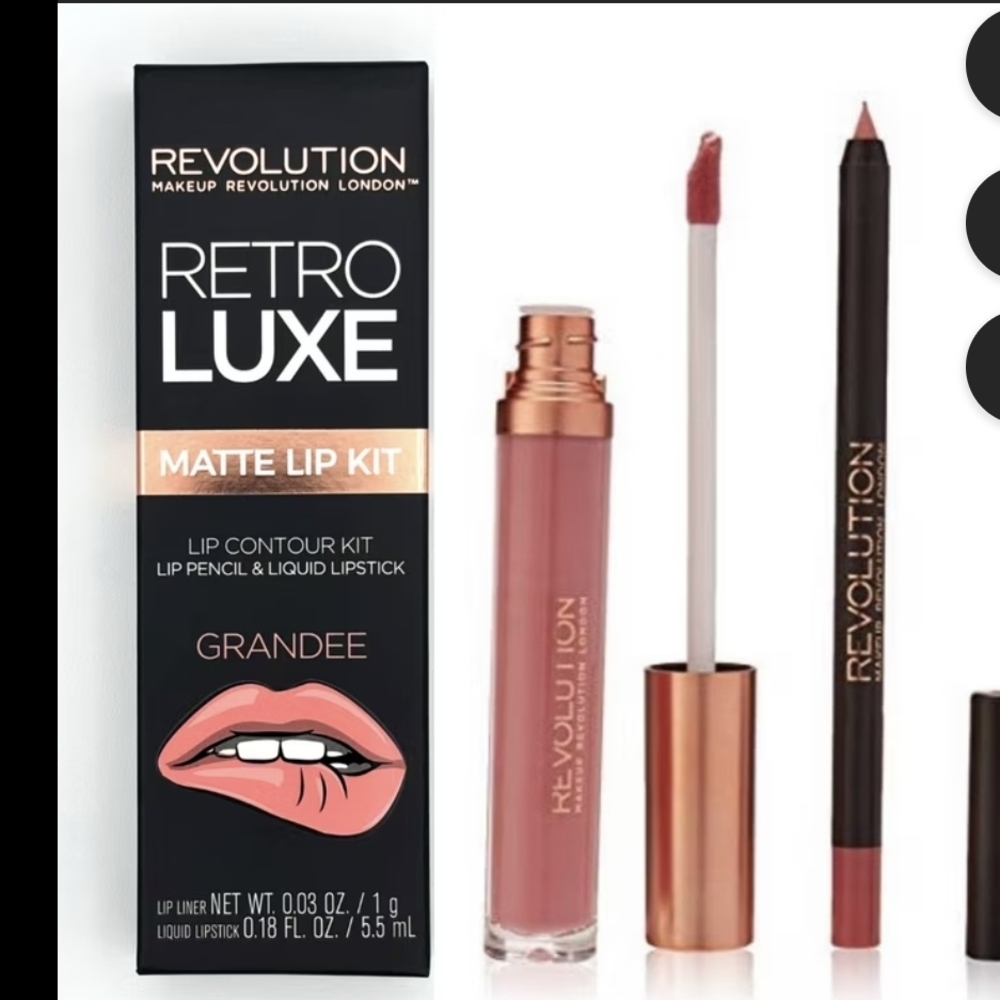 Revolution Retro Luxe Matte Lip Kit - Grandee